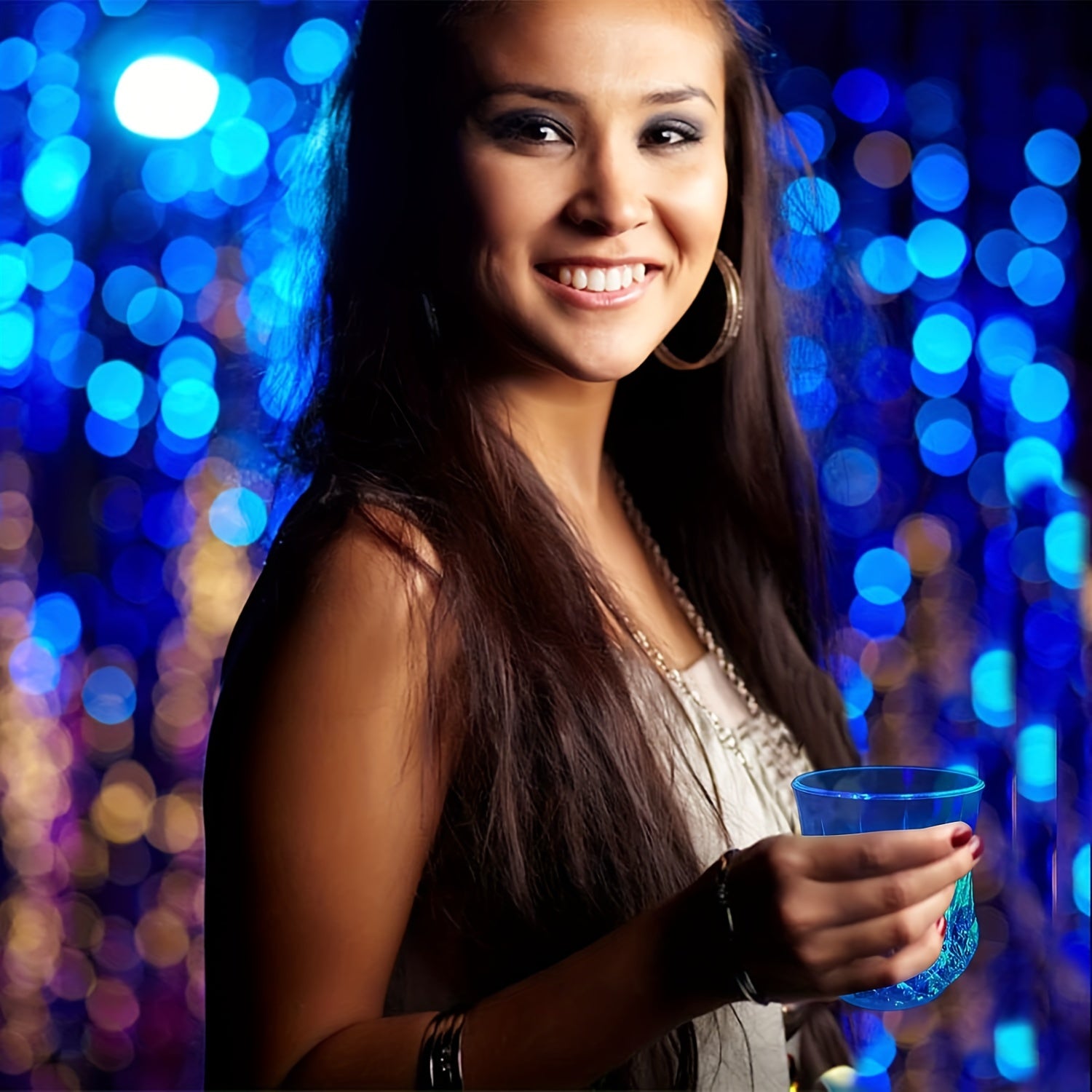 4 Pack-6Pack Liquid Activated Flash Drinking Crystal Cups, Multicolor LED Glowing Wine Drinking Tumblers for Bar Party Decor Halloween&Christmas