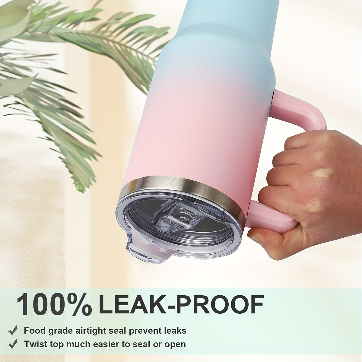 SPMTOWFT 40 Oz Tumbler with Handle, Insulated Water Bottle Carrier Bag with Lid And Straw, Reusable Stainless Steel Vacuum Insulated Cup, Leak Proof Thermal Travel Coffee Mug Cup for Cold And Hot, Phone Pocket, Office Drinkware, Gym Goers