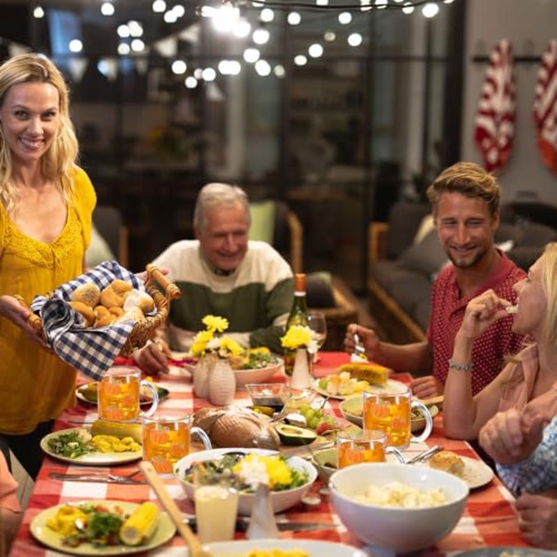 6 Pack 12 oz Fall Pumpkin Coffee Mugs Glass Cups Thanksgiving Gifts Bulk Clear Drinking Wine Glasses with Handle for Autumn Harvest Halloween Party plies Decorations