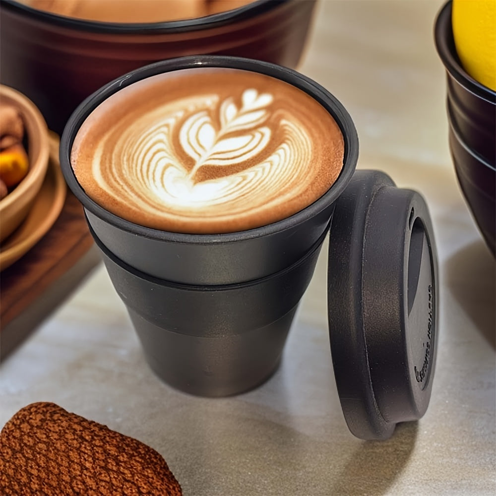 5pcs\u002F6pcs And 12pcs Sets Of 13.53-ounce (approximately 400 Grams) Travel Cups With Lids, Non Slip And Insulated Double-layer Mugs, BPA Free - Can Be Used In Microwave Ovens And Dishwashers, Reusable Plastic Travel Coffee Cups