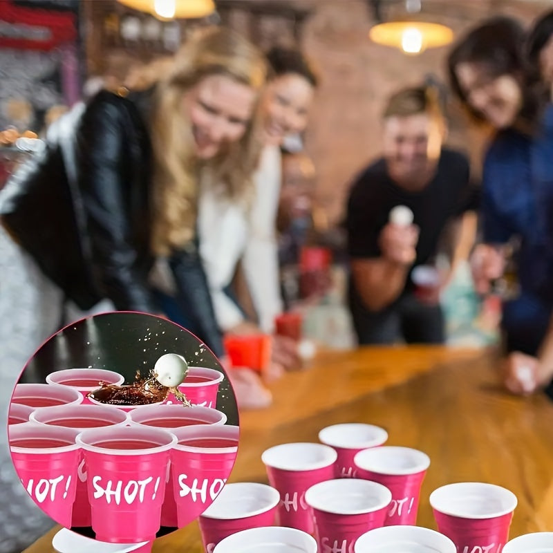 10\u002F40\u002F60pcs Party Decorations Hot Pink Party Cups, 2oz, Single Serving, Cute Mini, PPSU Plastic, for Mother'S Day, Birthday, Party, Picnic Supplies