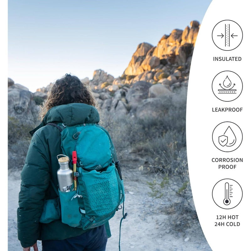 Metal Insulated Bottle 16oz Stainless Steel Bottle Insulated Reusable Bottle Vacuum Insulated Bottle Hot Bottle Metal Bottle Bottle 500ml, Hot Beverage Container, Travel Bottle, Foldable Bottle, Compact Bottle, Highquality Metal, Leakproof Bottle