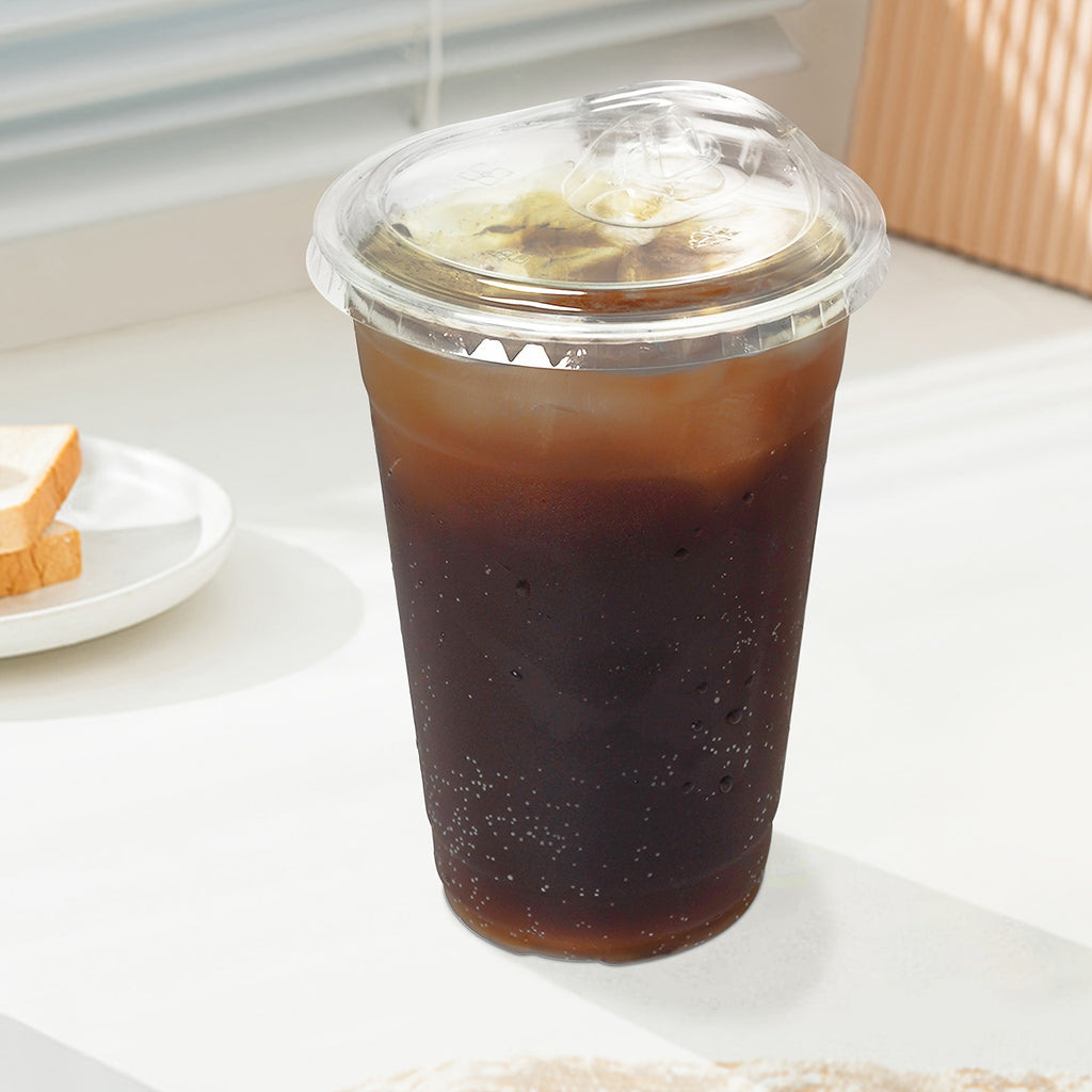 100 Pack- 16oz Plastic Cups with Lids And Straws, Disposable Clear Plastic Cups with Lids for Iced Coffee, Smoothie, Milkshake And Cold Drinks,Suitable for Halloween and Christmas