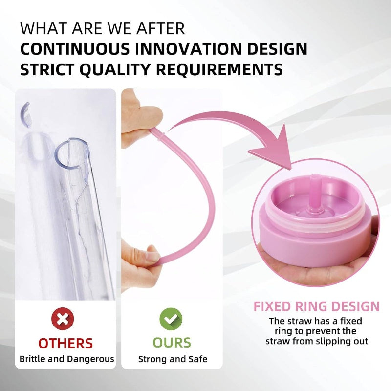 20oz Plastic Skinny Tumblers Bulk 10 Pack, Double Wall Tumbler with Lid and Straw, BPA Matte Acrylic Iced Coffee Cups With Straw, Reusable Travel Cute Mug Party, Pink, 10 Set