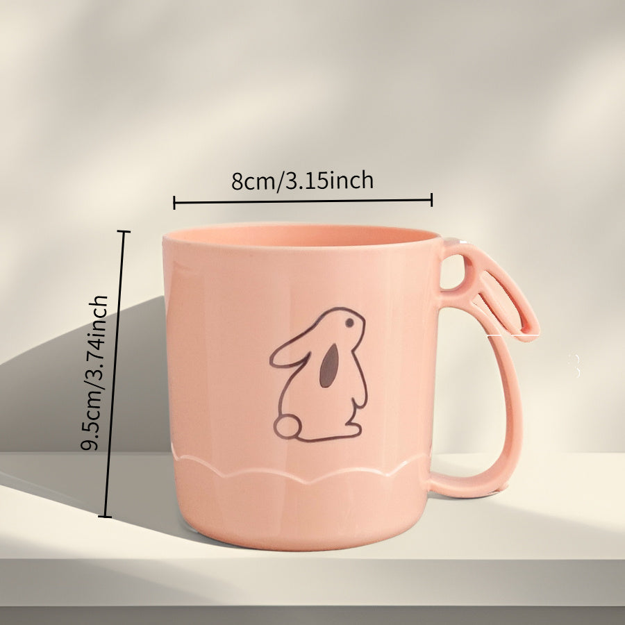 Plastic Tumbler Cups Mini Cute Animal Plastic Tumbler Cups - Small Portable Drinkware - Adorable Miniature Mug Cups for Home Use