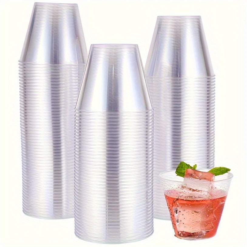 400pcs Clear Plastic Cups, 10oz Plastic Cups, Disposable Plastic Cups, Party Cups, Disposable Wedding Cups, for Afternoon Tea, Party, Wedding.