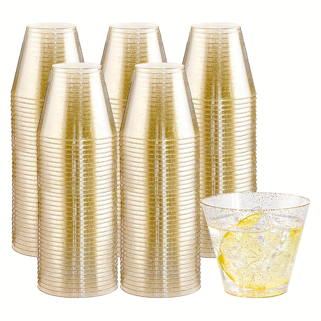 400pcs Clear Plastic Cups, 10oz Plastic Cups, Disposable Plastic Cups, Party Cups, Disposable Wedding Cups, for Afternoon Tea, Party, Wedding.