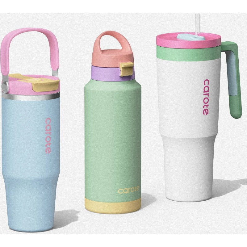 3Pack Insulated Stainl Steel Water Bottles with Upgraded Leakproof Tech Car Holder Fit and ScratchResistant 32 32 40 oz Travel Straw Tumblers Set for Home Car Outdoor aron