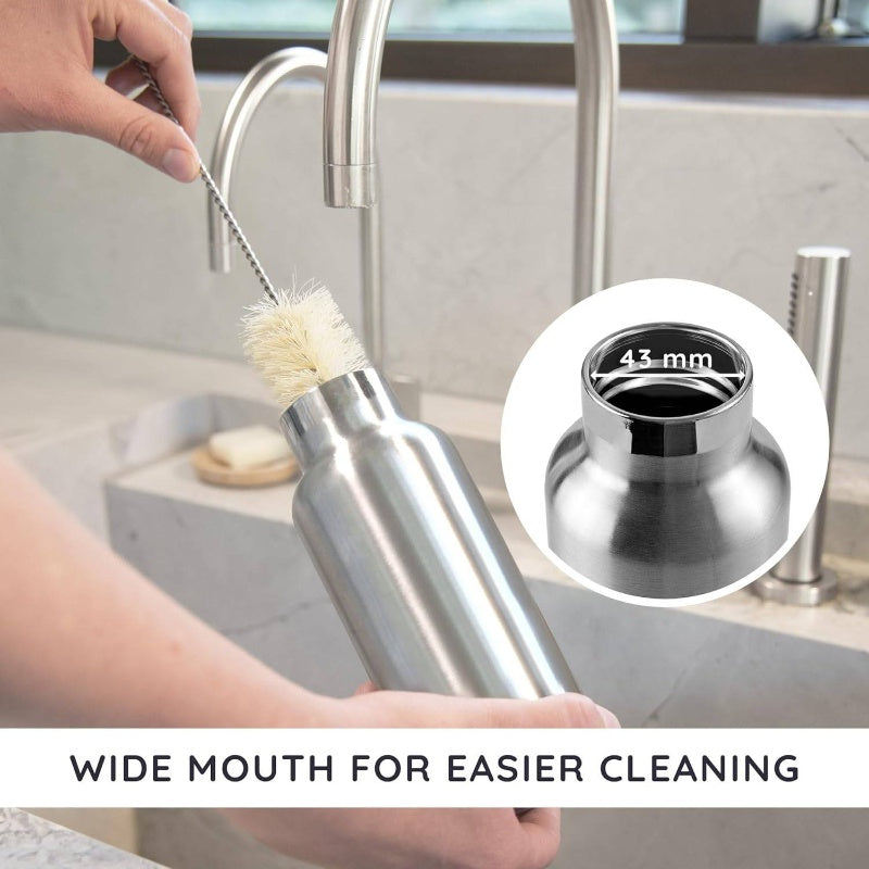 Metal Insulated Bottle 16oz Stainless Steel Bottle Insulated Reusable Bottle Vacuum Insulated Bottle Hot Bottle Metal Bottle Bottle 500ml, Hot Beverage Container, Travel Bottle, Foldable Bottle, Compact Bottle, Highquality Metal, Leakproof Bottle